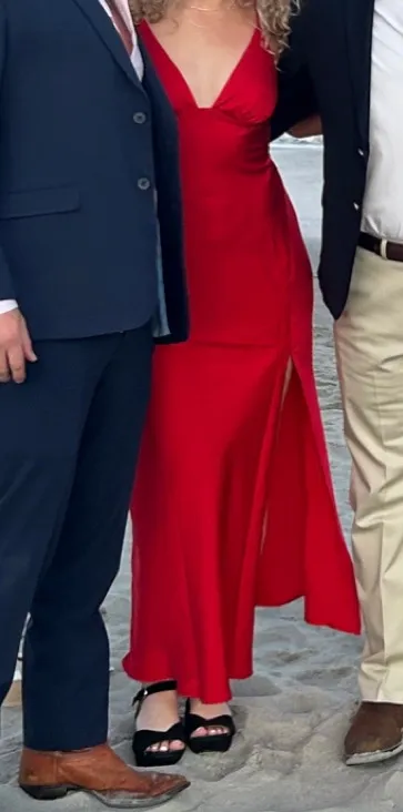 Hello Molly Red Maxi Dress - Image 2