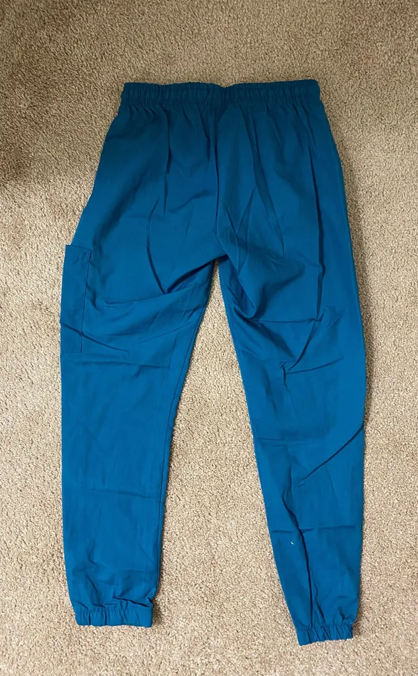 Caribbean Blue Scrub Joggers Size XXS - Image 2