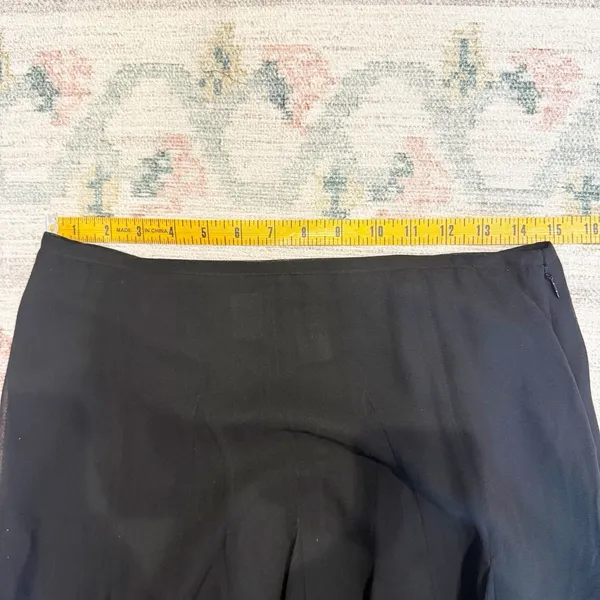 Jones NY Silk Pleated Maxi Skirt Sz 8 Dark Romantic Whimsigoth Witchy Gothic - Image 4