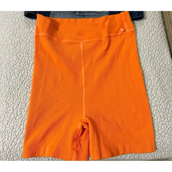 Free people movement orange shorts - Image 2