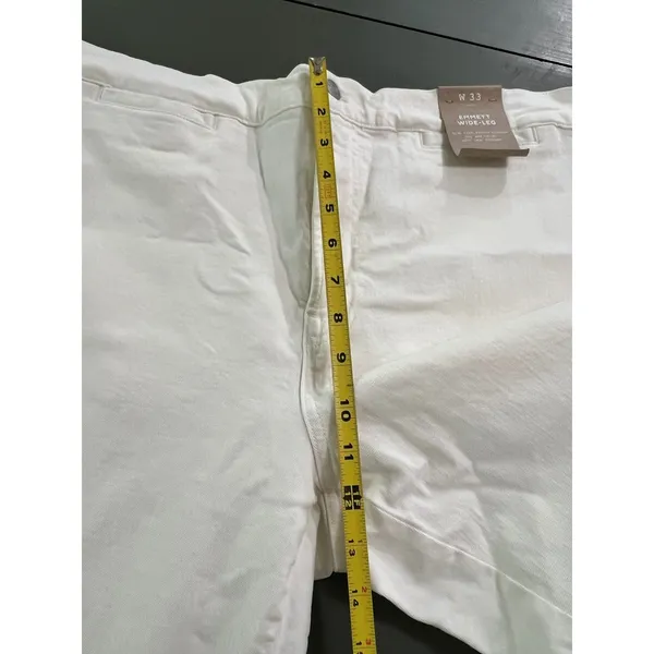 NWT Madewell The Emmett Wide-Leg Crop Jean: Welt Pocket Edition NO602 Tile White - Image 9
