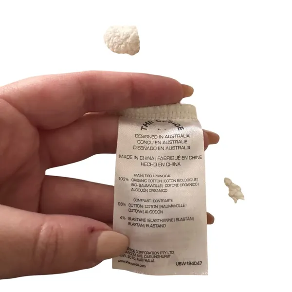 THE UPSIDE Regatta Jerome Quarter Zip Terry Sweatshirt White Medium‎ - Image 7
