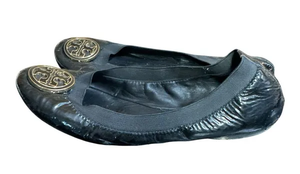 Tory Burch Black ‘Caroline Naplak’ Ballet Flats - Image 2