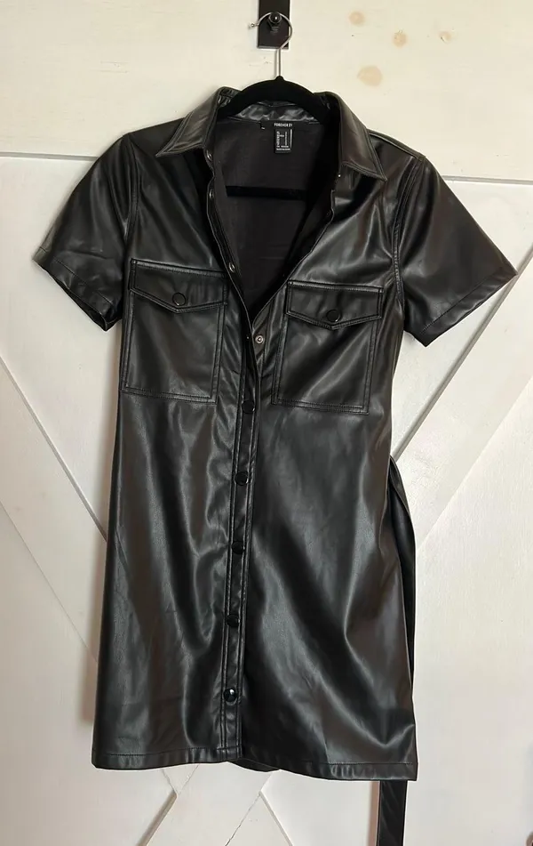 Forever 21 Faux Leather Dress - Image 5