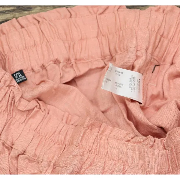 NWT Black Tape Woven Petite Pull-On Wide-Leg Pants Soft Antique Blush Pink PM - Image 7