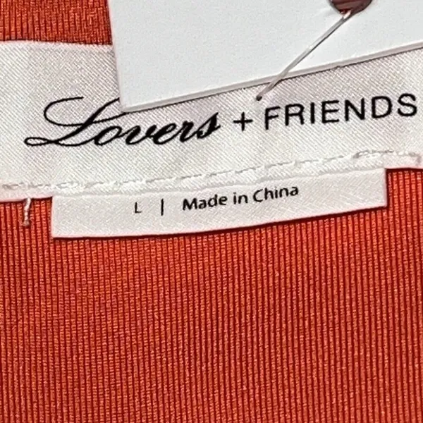 Lovers + Friends Olsen Mini Dress Coral Women Size Large Lined Sleeveless New‎ - Image 8