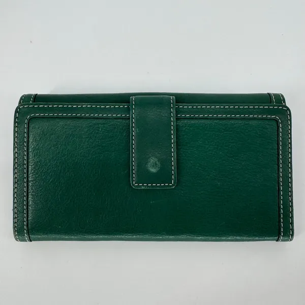 Michael Kors Hunter Green Leather Wallet One Size - Image 2