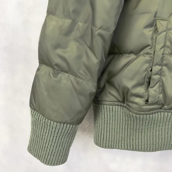 Y2K Old Navy Womens Puffer Down Jacket XL Frost Free Bomber Gorpcore Winter Cozy - Image 2