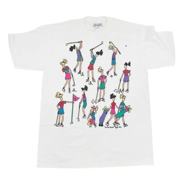 Vintage Juli 1992 Graphic Tee On the Course Women's Golf Cotton Size Medium NWT - Image 2
