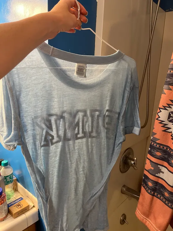 PINK Victoria's Secret T-Shirt Light Blue L - Image 3