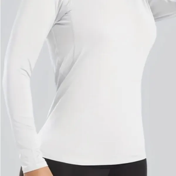 NWOT Women's Long Sleeve Athletic Crew Neck lightweight Shirt Great For Exercise - Image 3