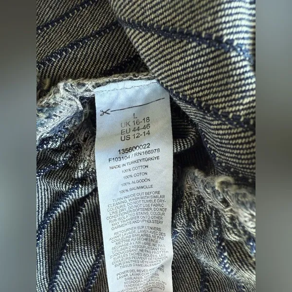 ASOS Top en jean noué devant Blue Size 12/14 NWOT - Image 8