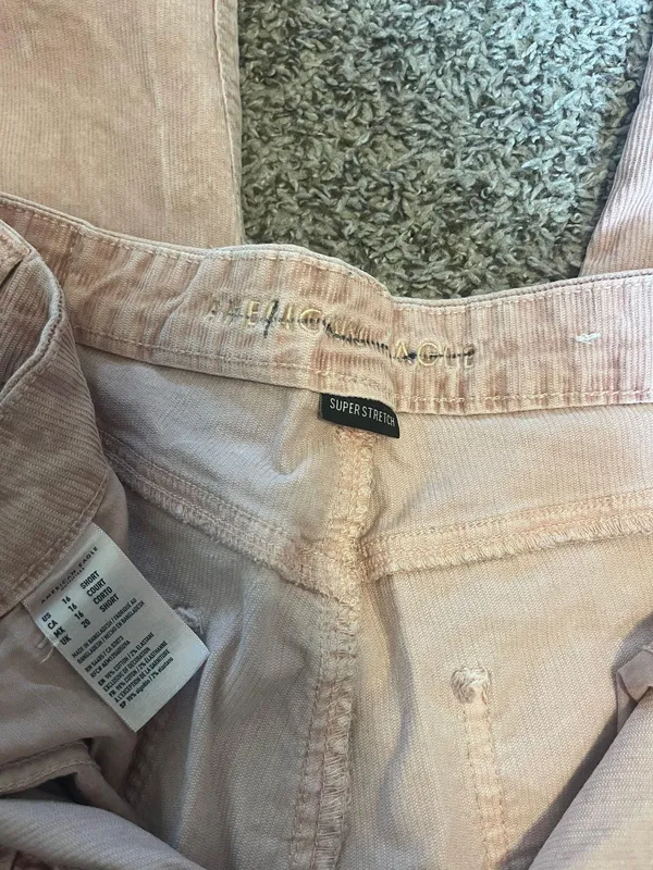 American Eagle Outfitters Moms Jeans Size 16 Pink Samon Color - Image 4