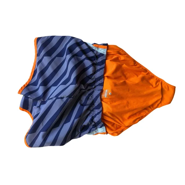 Nike Dri-FIT Tempo Running Shorts Purple Zebra Print Orange Trim Women's M - Image 8
