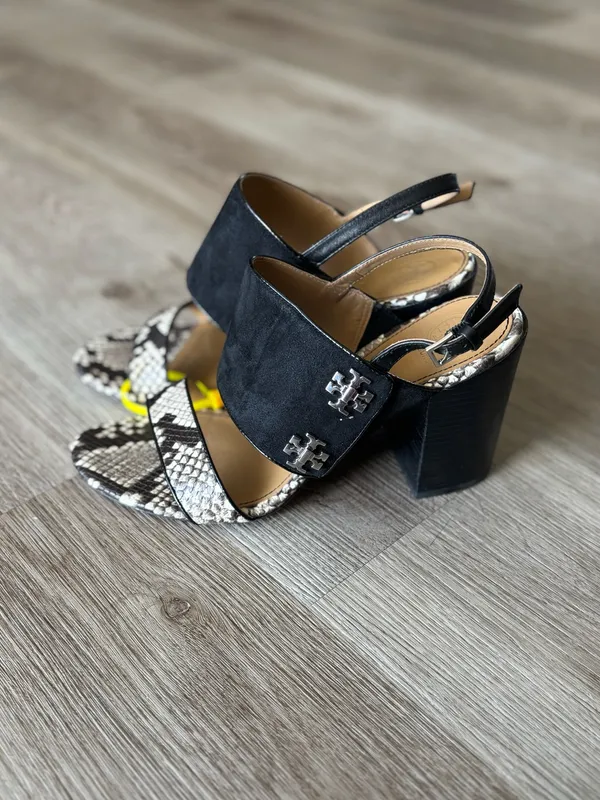 Tory Burch Kira Snakeskin Suede slingback S 8.5 - Image 6