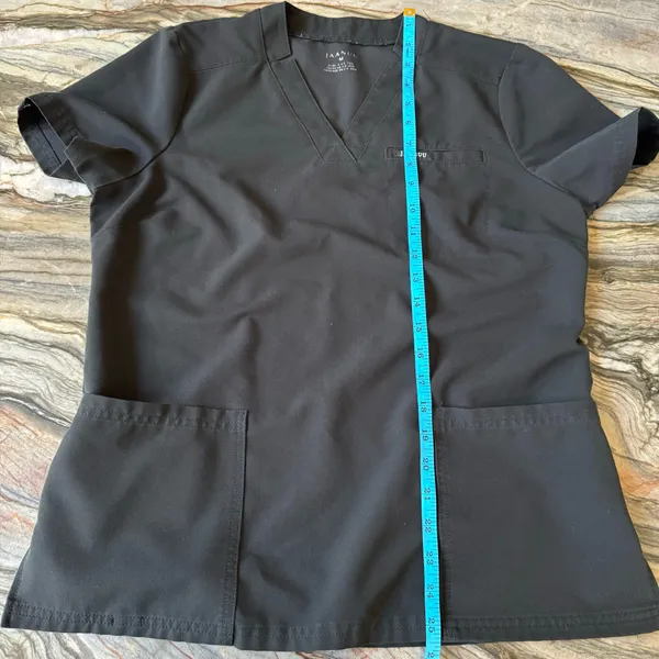 Jaanuu Scrub Top Women’s Black Medium - Image 7
