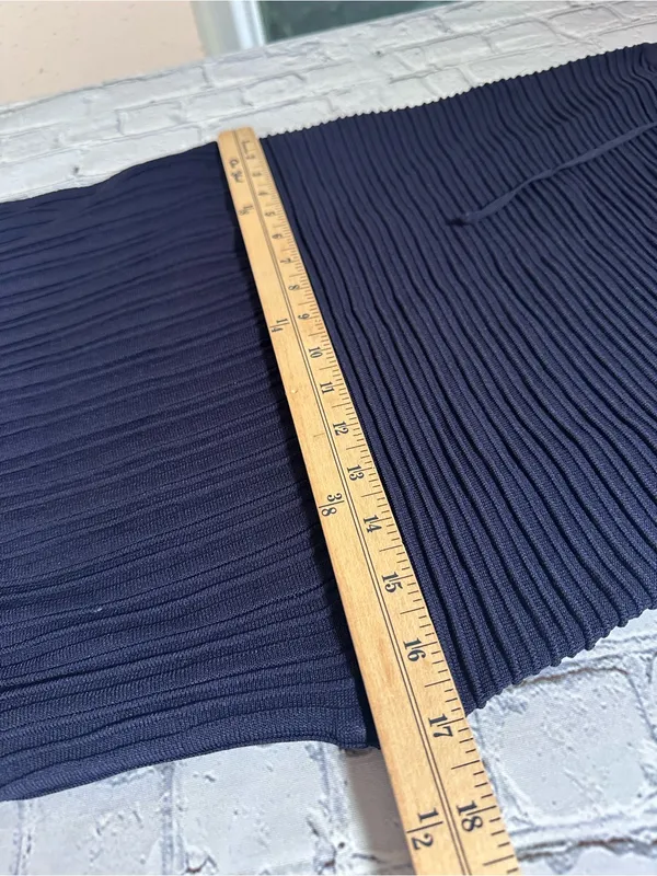 Modern Citizen Chan Ottoman-Knit Navy Blue Dress size Large - Image 12