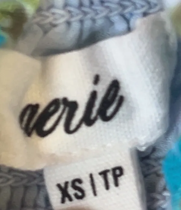 Aerie Blue And Green Flower Dress From - Image 3
