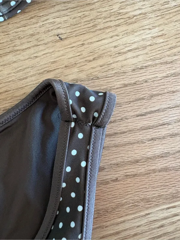 Polka Dot Brown Bikini Set - Women's Swim - Image 5