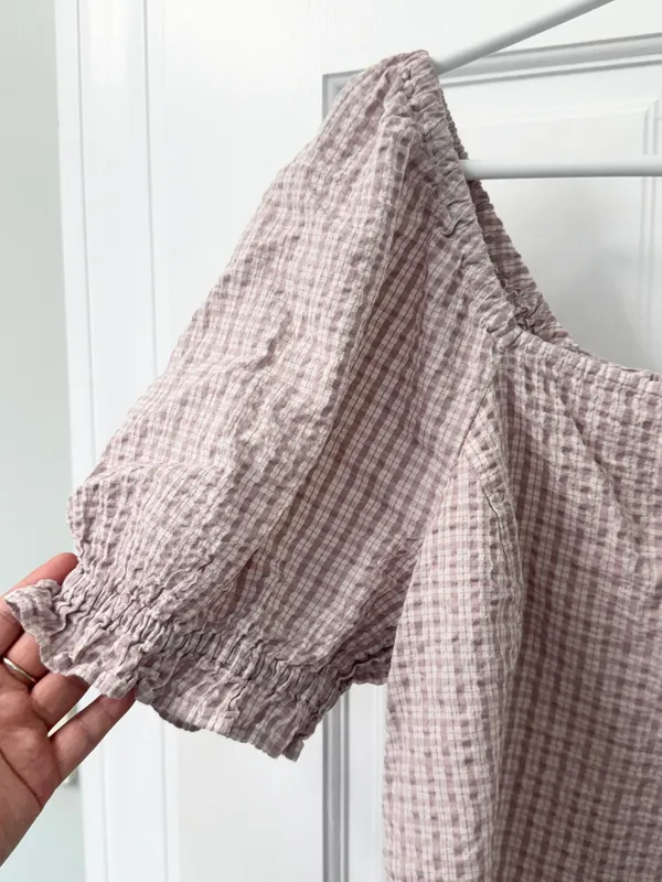 Madewell puff sleeve top L - Image 4