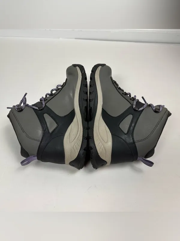 Columbia Yoncalla Mid Waterproof Hiking Boots Women’s 8.5 Gray Purple YL1090-008 - Image 9