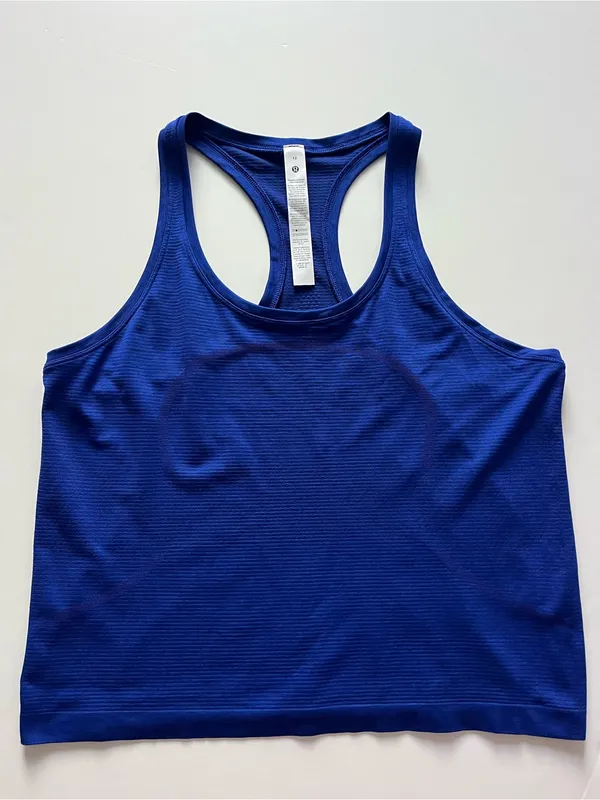 lululemon athletica Swiftly Racerback Tank Top 2.0 Beach Ball Blue-Size 12 - Image 3