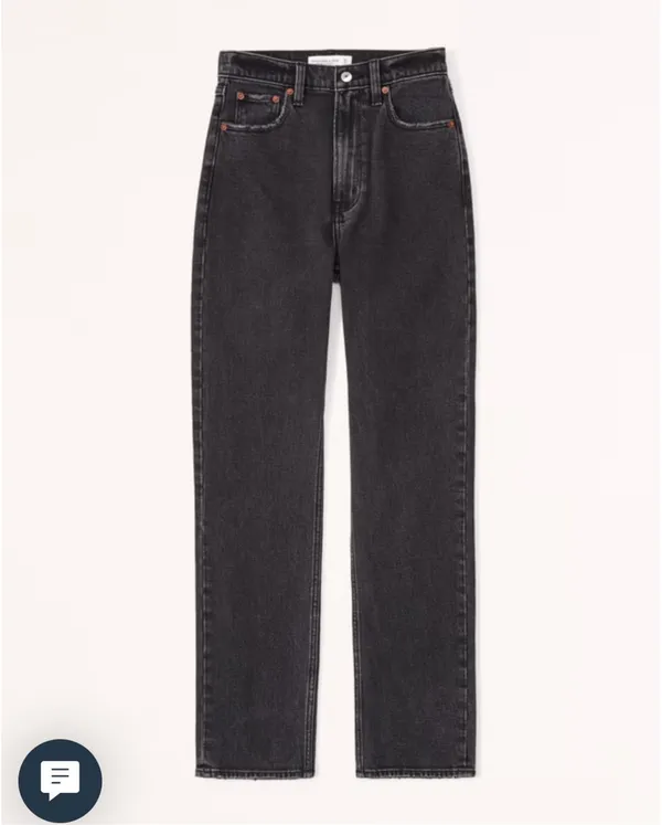 Abercrombie High-Rise Ankle Straight Jeans - Image 4