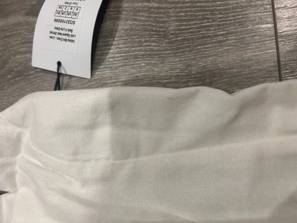 New Showpo ADIANA Mini Dress Linen Square Neck Shirred Back A Line Dress - Image 8