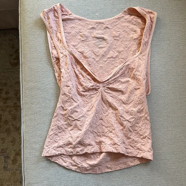 Free People Love Letter Sweetheart Cami Tank Size M/L - Image 3