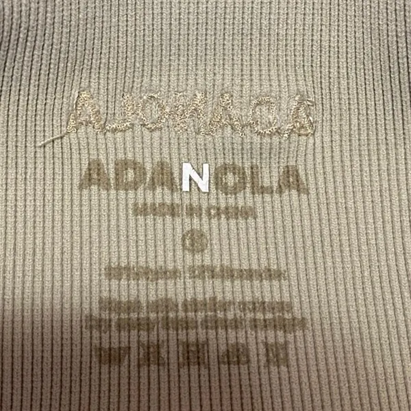 Adanola Women's Olive Green Rib Knit Mid Rise Activewear Yoga Gym Biker Shorts S - Image 4