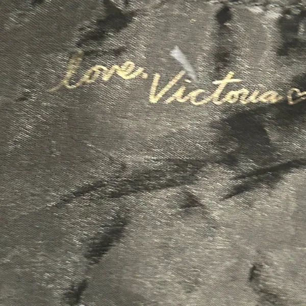 Victoria's Secret Black and Red Canvas Tote - Image 8