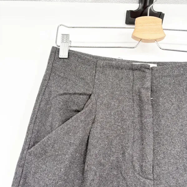 Wilfred Womens Charcoal Wool Cashmere Blend Minimalist Tapered Trousers Size‎ 2 - Image 2