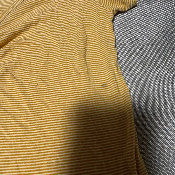American Eagle Outfitters Yellow Fitted Short Sleeve Tee - Image 4