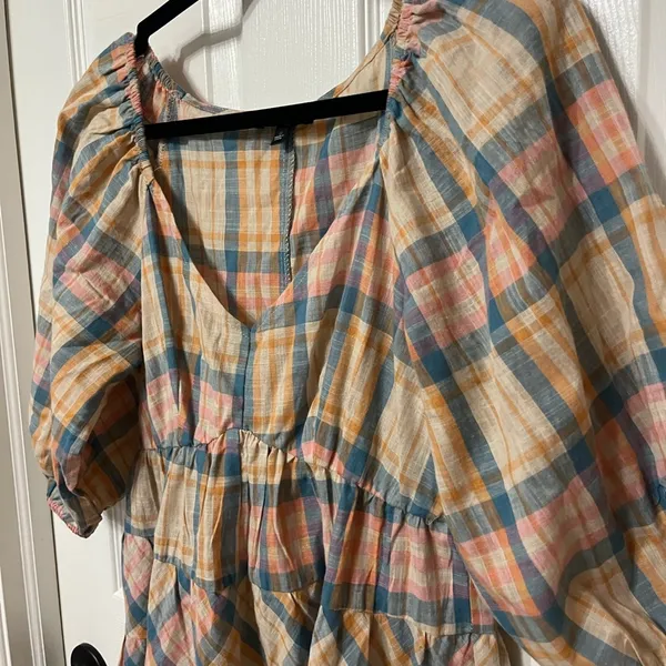 ANTHROPOLOGIE Drew plaid dress size small‎ - Image 3