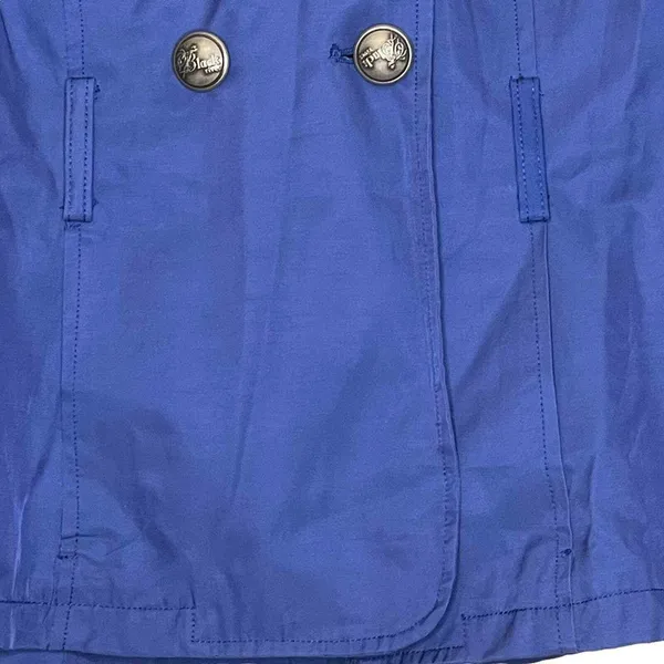 Black Rivet Jacket Size XS Blue Womens Button Up Lined Cotton Blend‎ Hooded Coat - Image 5