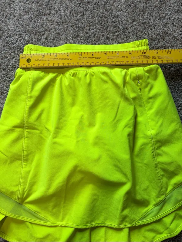 Lululemon Hotty Hot High-Rise Skirt Long Built In Shorts – Highlight Yellow – 2 - Image 11