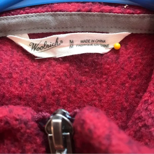 Woolrich Deep Ruby Fleece Vest - Image 4