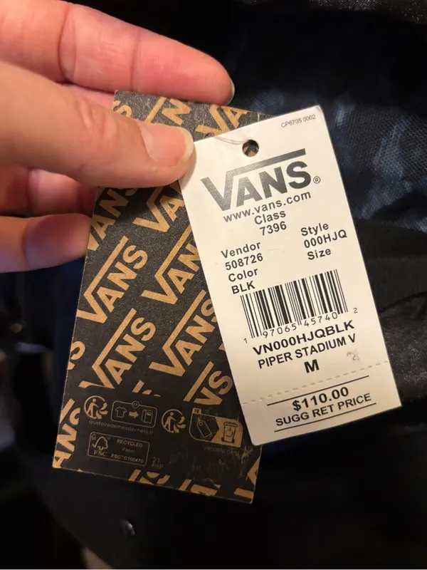NWT Vans Piper wool blend Stadium Vest sz M - Image 5