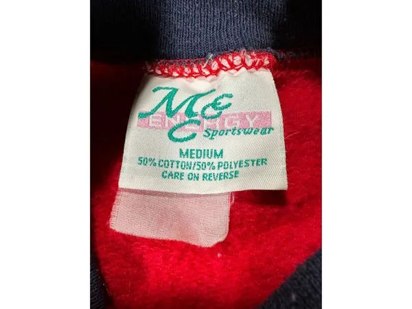 M&C Sportswear Red Faithful Companion Sweatshirt Medium 90s Graphic - Image 3