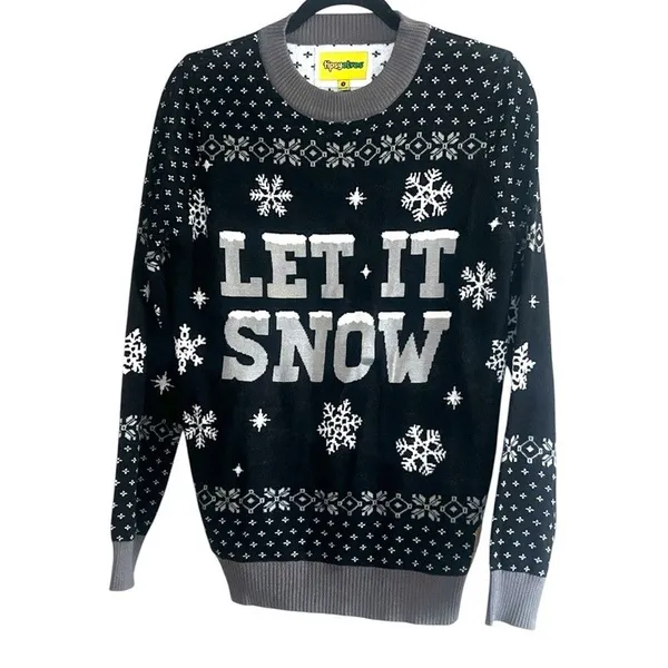Tipsy Elves Let It Snow Light Up Ugly Christmas Sweater S Holiday LED - Image 2