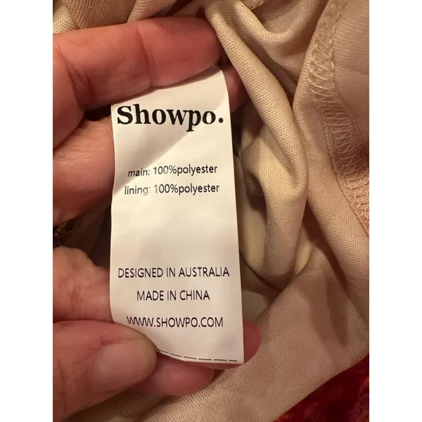 Showpo Brailey Dress One Shoulder Pink Gold Floral Jacquard Wrap Mini US 0 - Image 10