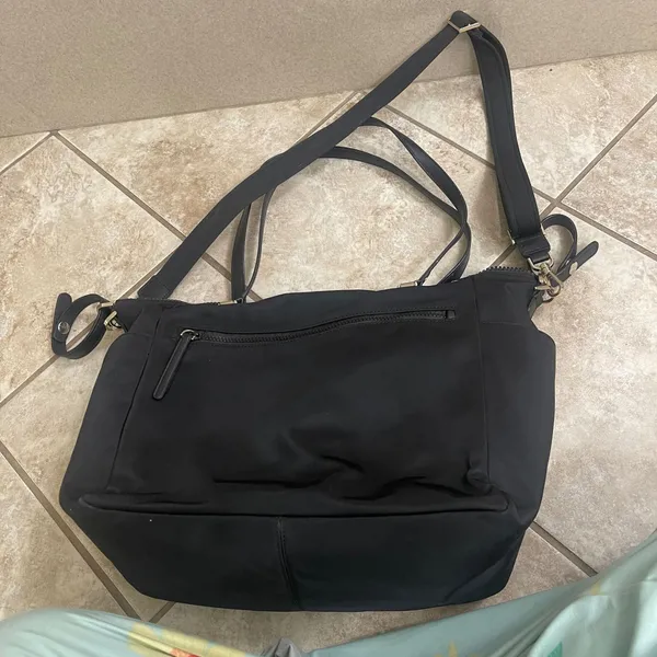 Kate Spade Chelsea Black‎ Nylon Baby Bag Diaper Bag Crossbody interior Matt - Image 5