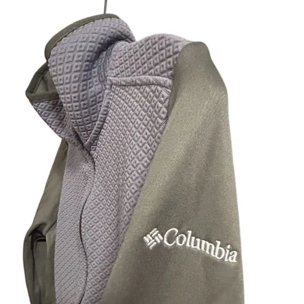 Women’s Columbia Purple and Grey Roffe Ridge Full‎ Zip Quilted Fleece Sweater L - Image 7