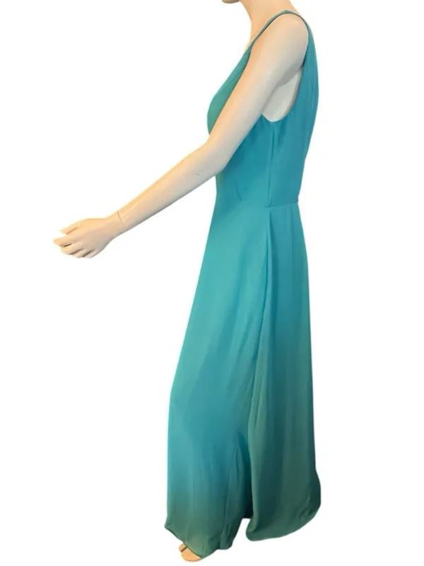 Sleeveless Sheath Maxi Dress w/Chiffon Pull Over Cover Various Sizes Teal NWOT - Image 6