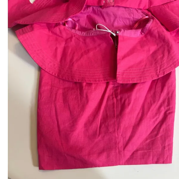 Seven Wonders Hot‎ Pink Nassau Ruffle Cutout Mini Dress Size 2 - Image 6