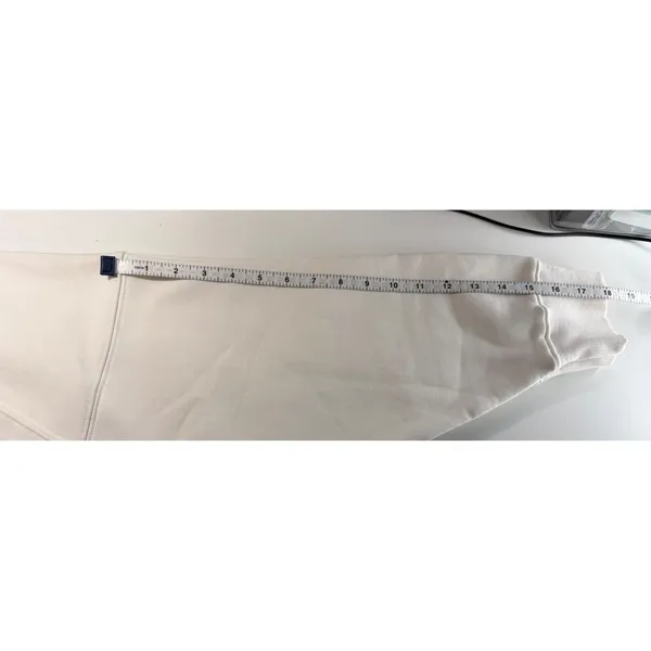 Lou & Grey Signature Soft Ski Resort Sweatshirt Cream Graphic Apres Ski NWOT Med - Image 6