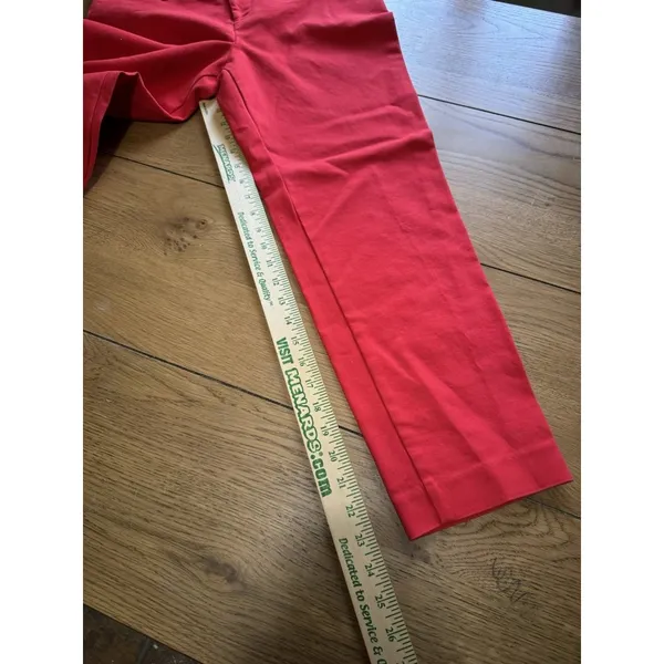 Old Navy Women Red‎ Harper Mid-Rise Career Pants Size 8 Regular Colorful Career - Image 6