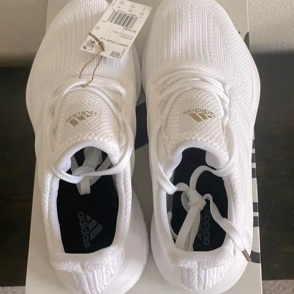 adidas White Athletic Running Shoes - Image 4