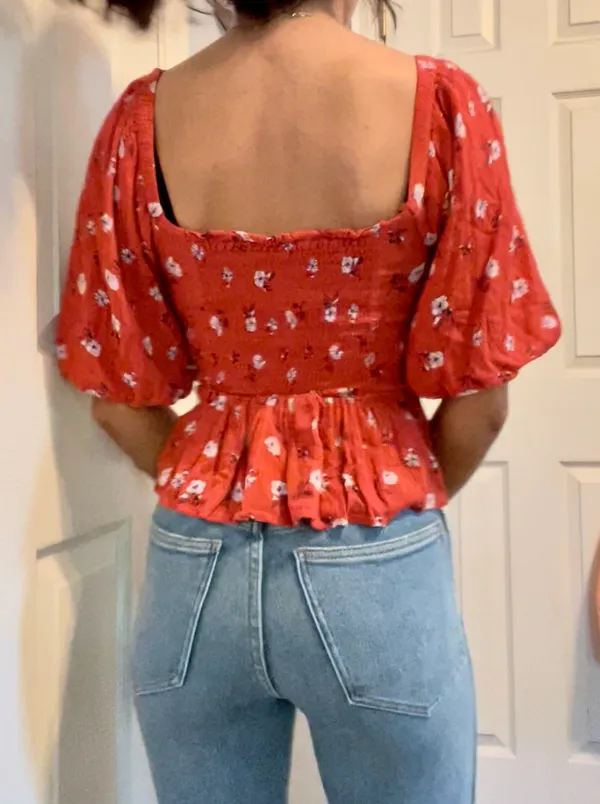 Nordstrom Floral Crop Top - Image 4