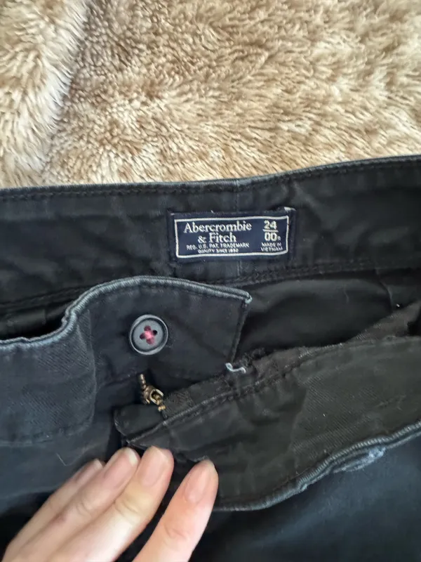 Abercrombie Black Work Pants - Image 3